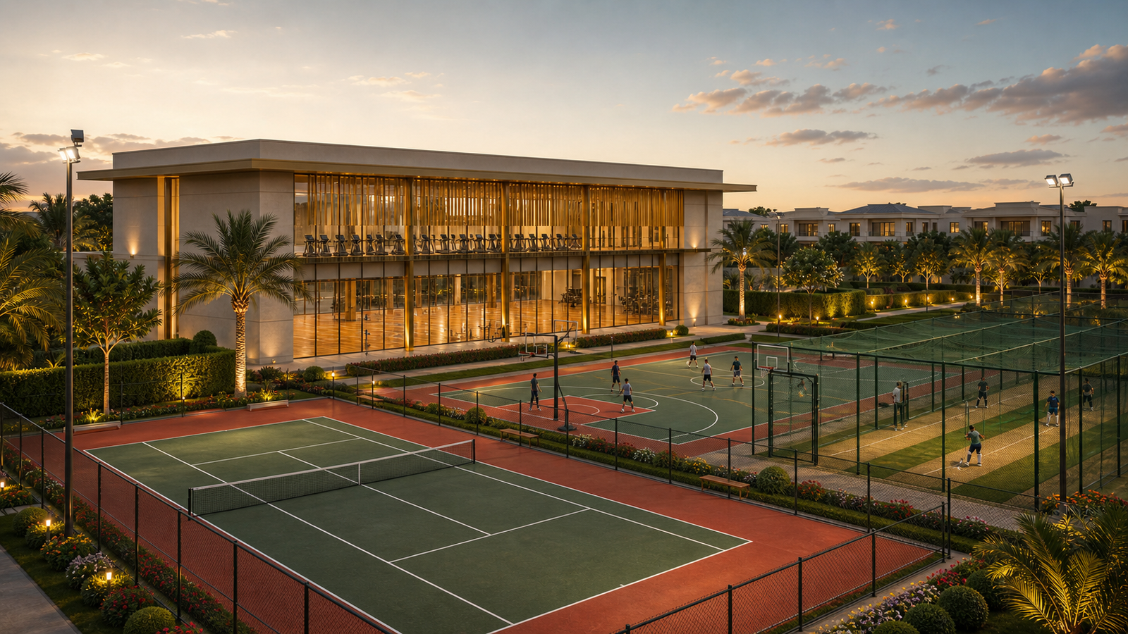 Conceptual view of the Nova Enclave indoor and outdoor sports complex